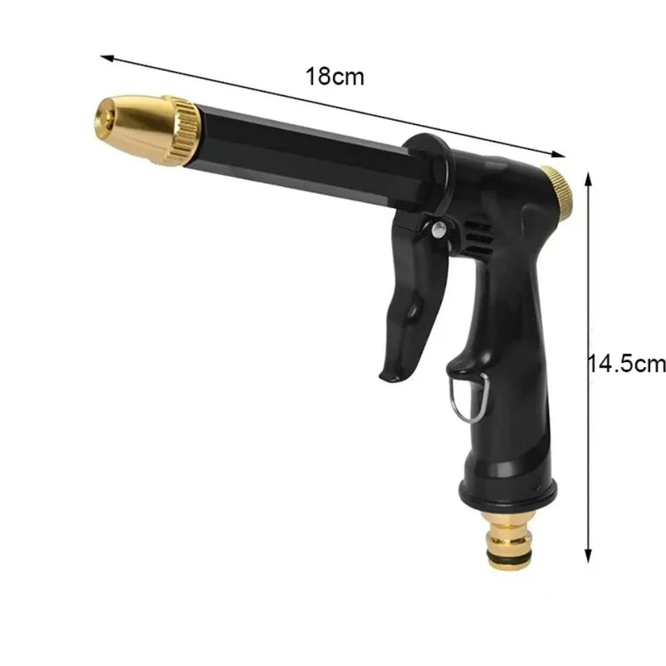High-pressure car wash gun | Thickened long rod & newly upgraded copper-plated nozzle | For home and car use quixgadget