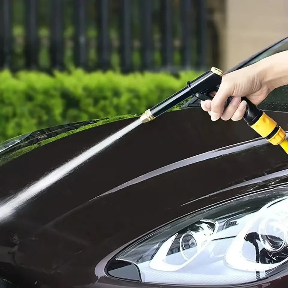 High-pressure car wash gun | Thickened long rod & newly upgraded copper-plated nozzle | For home and car use quixgadget