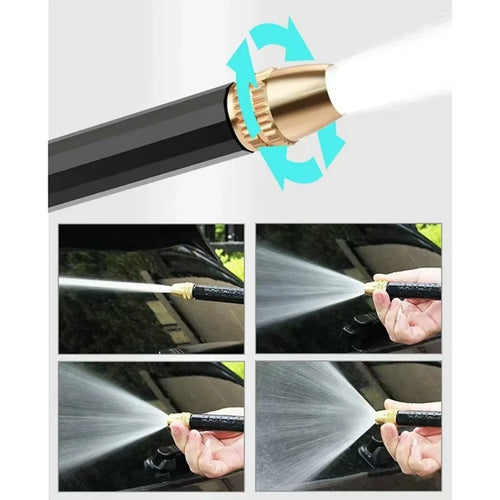 High-pressure car wash gun | Thickened long rod & newly upgraded copper-plated nozzle | For home and car use quixgadget