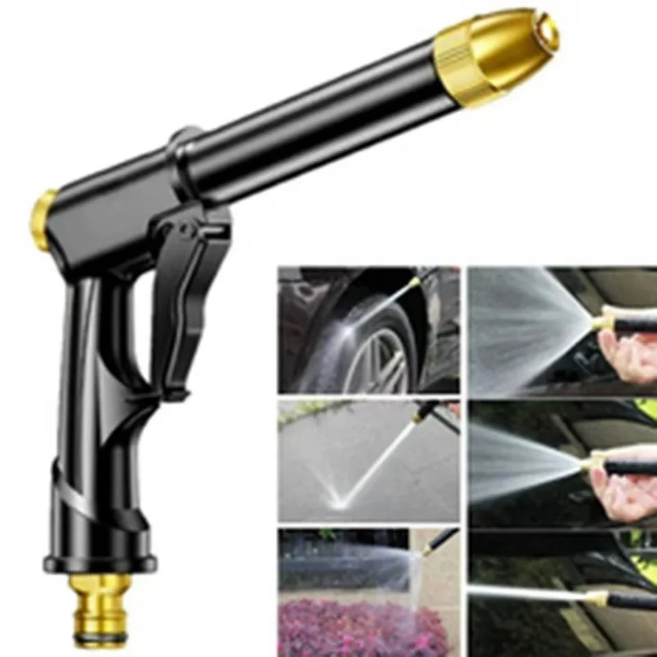 High-pressure car wash gun | Thickened long rod & newly upgraded copper-plated nozzle | For home and car use quixgadget