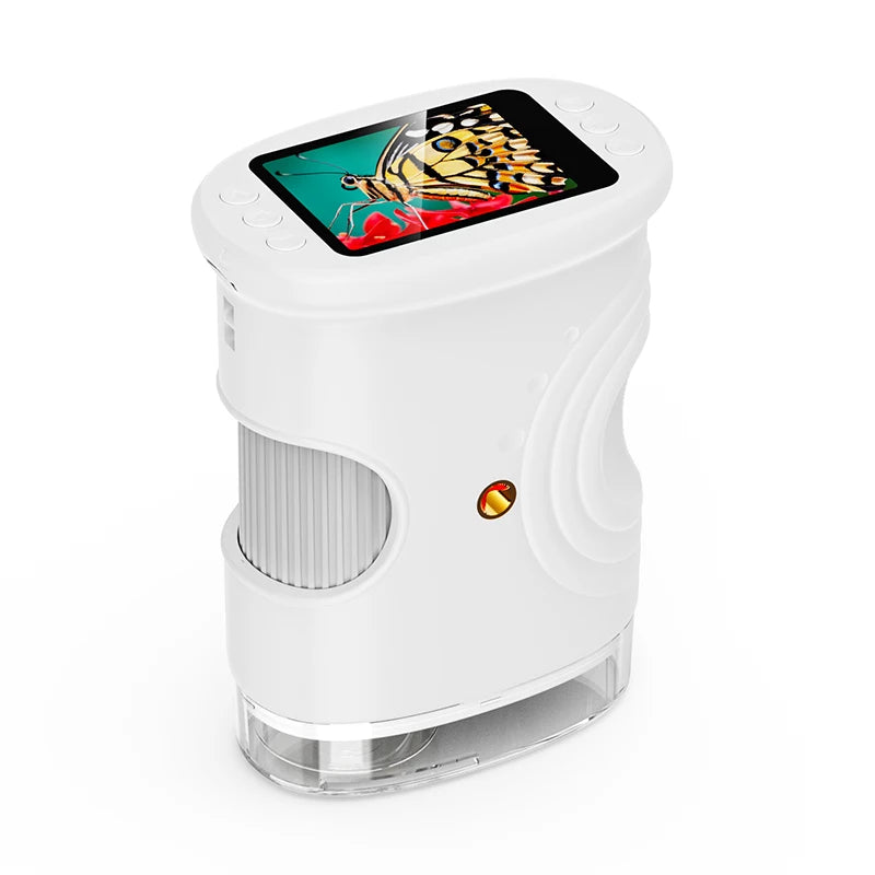 1000X Pocket Microscope for Kids with 4K 2.0" Screen Digital Handheld Rechargeable Portable Science Toy STEM Educational Gift quixgadget